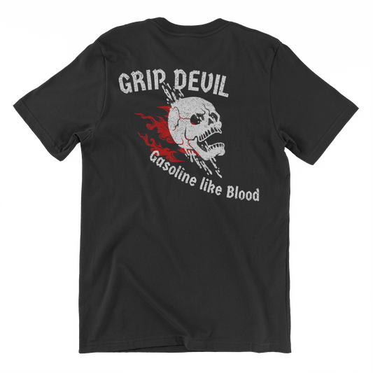 Gasoline like Blood - Premium T-Shirt (Backprint)